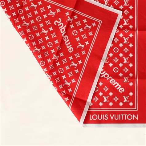 louis vuitton supreme bandana cheap|louis vuitton bag with scarf.